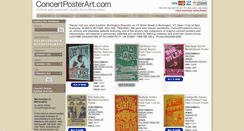Desktop Screenshot of concertposterart.com